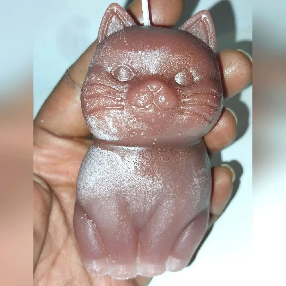 Hand crafted limited edition brown candle from our Cat Lady candle collection